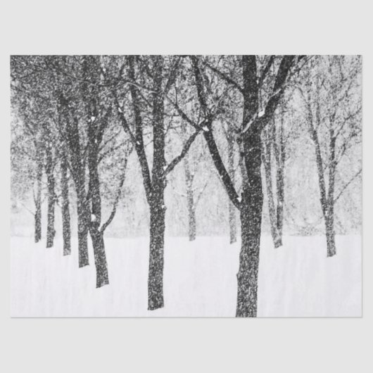 als ich Seite mit Bäumen Seidenpapier (Vorderseite)