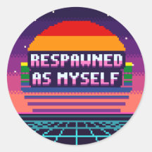 Als ich selbst wiederbelebt Stolz Pixel Aufkleber