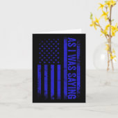 Als ich Sprichwort Funny Trump 2024 American Flag Karte (Gelbe Blume)