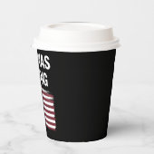 Als ich Sprichwort lustige politische Trump 2024 Pappbecher (Links)