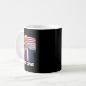 Als ich Sprichwort Trump Patriotic USA politisch Kaffeetasse (Vorderseite Links)
