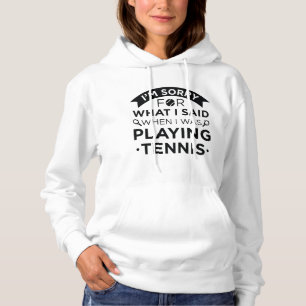 Als ich Tennis spielte Hoodie