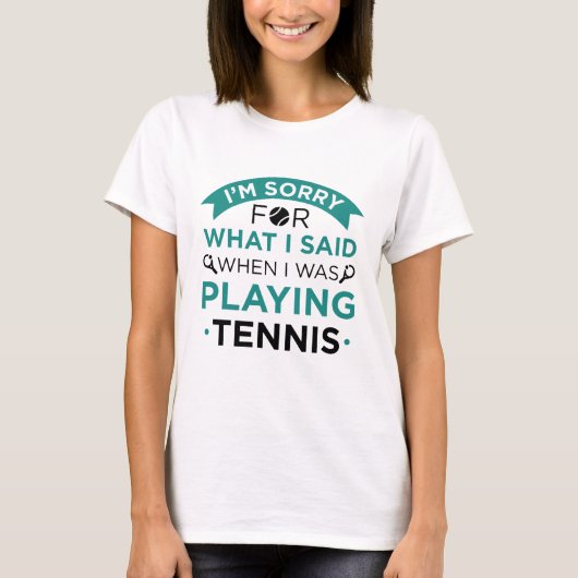Als ich Tennis spielte T-Shirt (Vorderseite)