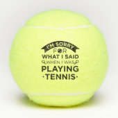 Als ich Tennis spielte Tennisbälle (Vorderseite)