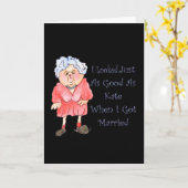 Als ich verheirateter Spaß-lustige Karte (Gelbe Blume)