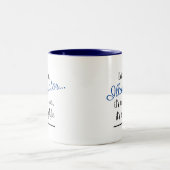 Als Illustrator ist es kein Job Lifestyle blau Zweifarbige Tasse (Mittel)
