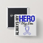 ALS Immer mein Held Mein Sohn Button (Vorne & Hinten)