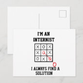 Als Internist finde ich immer eine Postkarte für d (Vorne/Hinten)