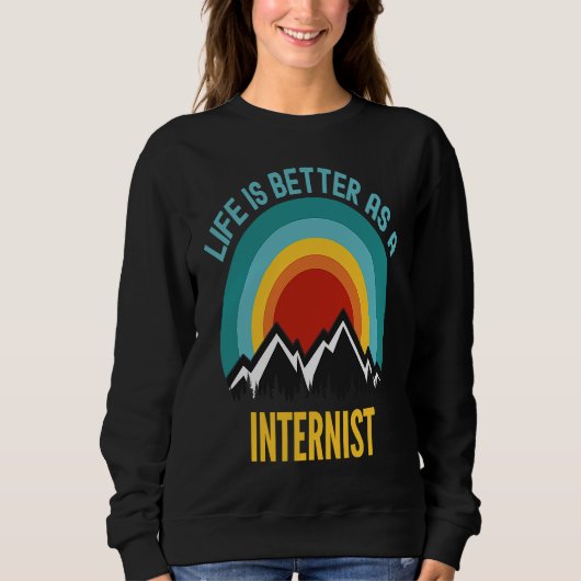 Als Internist Sweatshirt (Vorderseite)