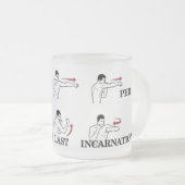 ALS JE LETZTE INCARNATION - Lektion gelernt? Mug Mattglastasse (VorderseiteRechts)