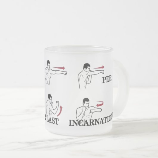 ALS JE LETZTE INCARNATION - Lektion gelernt? Mug Mattglastasse (VorderseiteRechts)