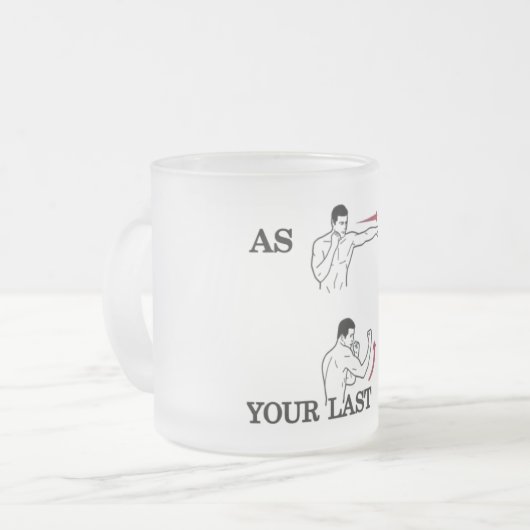 ALS JE LETZTE INCARNATION - Lektion gelernt? Mug Mattglastasse (Vorderseite Links)