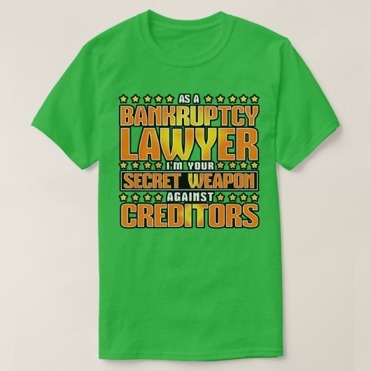 Als Konkursverwalter T-Shirt (Design vorne)