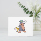 Als Krankenschwester mit Verbandskasten.PNG Postkarte (Stehend Vorderseite)