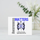 ALS-Krankheit-Bewusstsein Postkarte (Stehend Vorderseite)