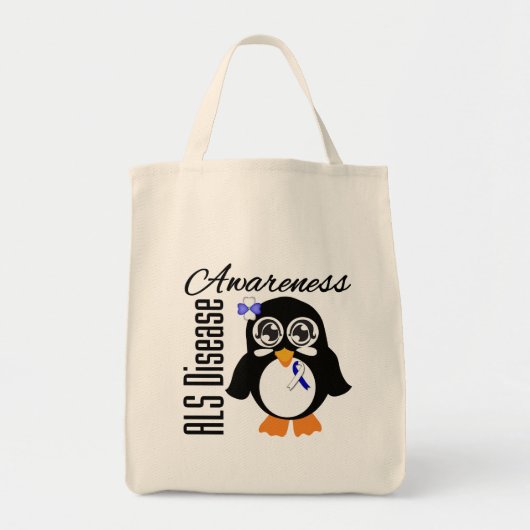 Als-Krankheits-Bewusstseins-Pinguin Tragetasche (Vorne)