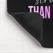 als Krebs Brustkrebs Mousepad (Ecke)