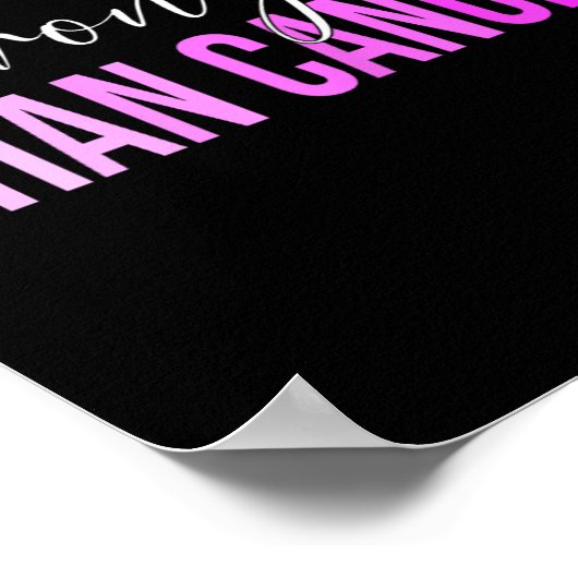 als Krebs Brustkrebs Poster (Ecke)