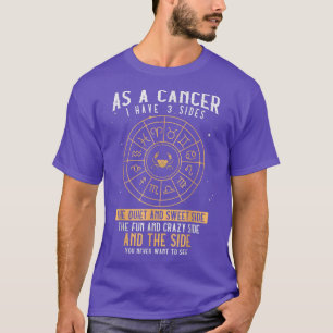 Als Krebs habe ich 3 Seiten Zodiac-Sign Funny Canc T-Shirt