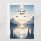 Als Lakeside Mountain Fun Natur Brautparty Einladung (Vorderseite)