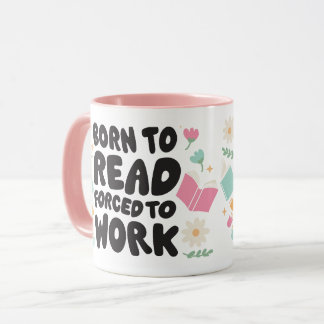 Als Leser geboren Buch-Mug Tasse