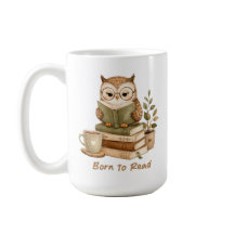 Als Leser Geboren Süße Eule Buchliebhaber Design T