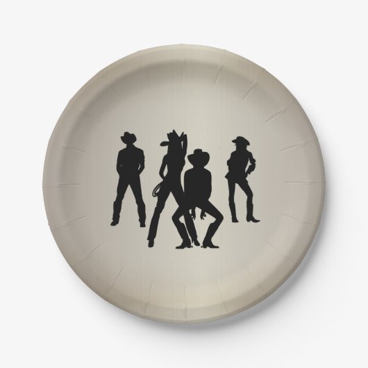 Als Line Dance verwendet Pappteller (Vorderseite)