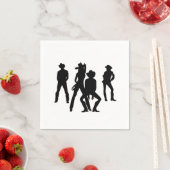 Als Line Dance verwendet Serviette (Beispiel)