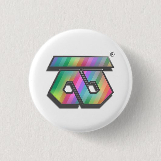 Als-Logo-Button-Abzeichen, klein (3.2cm/1.25") Button (Vorderseite)