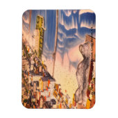 Als Long Beach, Kalifornien golden war Magnet (Vertikal)