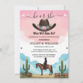 Als lustige Stall Hat Farm Film USA Cowboy Gender- Einladung (Vorderseite)