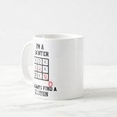 Als Maler finde ich immer eine Lösung-Tasse Kaffeetasse (Vorderseite Links)