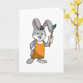 Als Maler mit Pinsel Karte (Gelbe Blume)