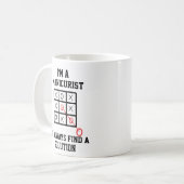 Als Maniküre finde ich immer eine Lösung-Tasse Kaffeetasse (Vorderseite Links)