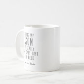 Als meine Sohn Tasse Funny Son Geschenk Tasse (Vorderseite Links)