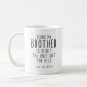 Als meine Tasse Funny Bruder Geschenk Tasse (Links)