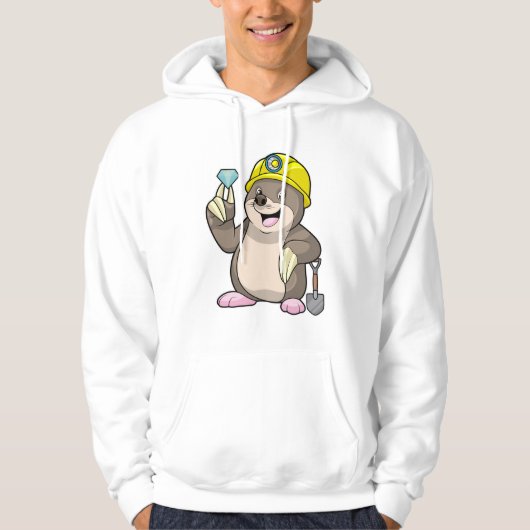 Als Minen mit Shovel & Diamond Hoodie (Vorderseite)