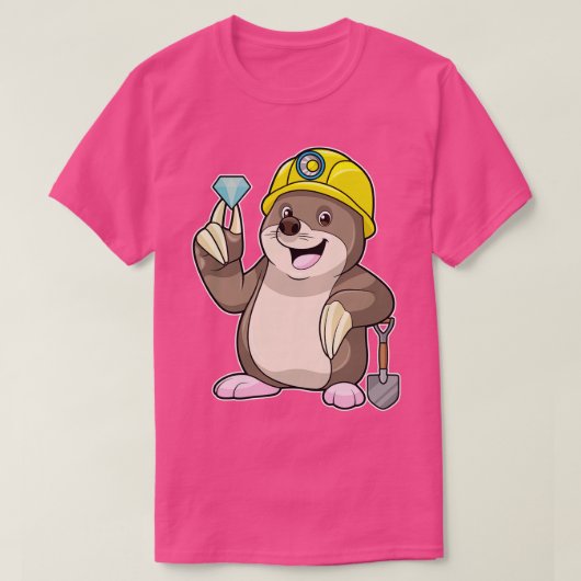 Als Minen mit Shovel Diamond T-Shirt (Design vorne)