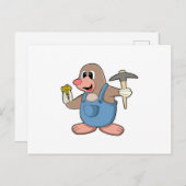 Als Minenräumer mit Gold Postkarte (Vorne/Hinten)