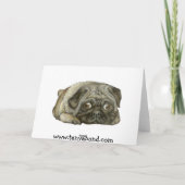 Als Mops schlafen Karte (Rückseite)