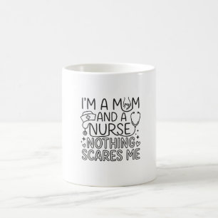 Als Mutter und Krankenschwester Minimalist Nurse M Verwandlungstasse