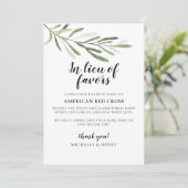 Als Nachfolger der Liebhaber von Hochzeitsspenden Einladung (Stehend Vorderseite)