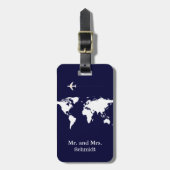 als Nächstes reisen personalisiert Gepäckanhänger (Vorderseite vertikal)