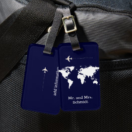 als Nächstes reisen personalisiert Gepäckanhänger