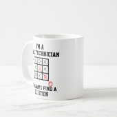 Als Nageltechniker finde ich immer eine Lösung-Tas Kaffeetasse (Vorderseite Links)