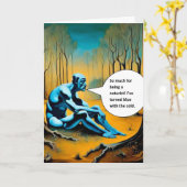 Als Nudist Karte (Gelbe Blume)