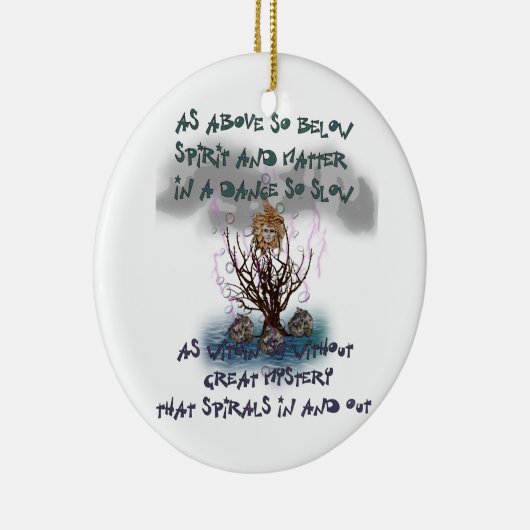 Als oben so unten keramikornament (Rechts)