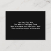 Als oben so unten visitenkarte (Rückseite)