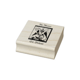 Als oben, so unter (Baphomet) Gummistempel