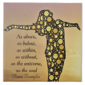 ALS OBEN, SO UNTER Keramikfliese (Vorderseite)